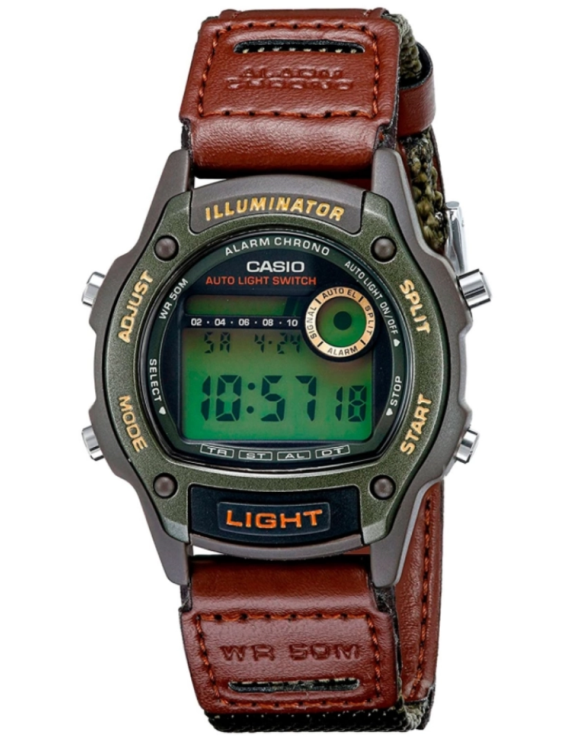 imagem de Casio W-94hf-3av Reloj Digital Unisex Colección Classic Caja De Resina Esfera Color Verde1