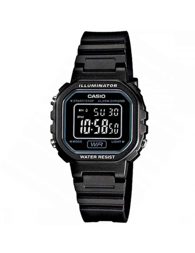 Casio - Casio La-20wh-1bdf Reloj Digital Para Mujer Caja De Resina Esfera Color Negro