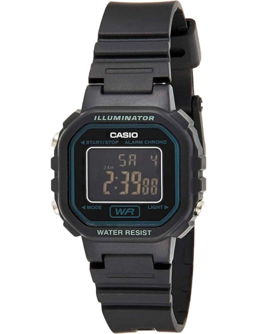 imagem de Casio La-20wh-1bdf Reloj Digital Para Mujer Caja De Resina Esfera Color Negro2