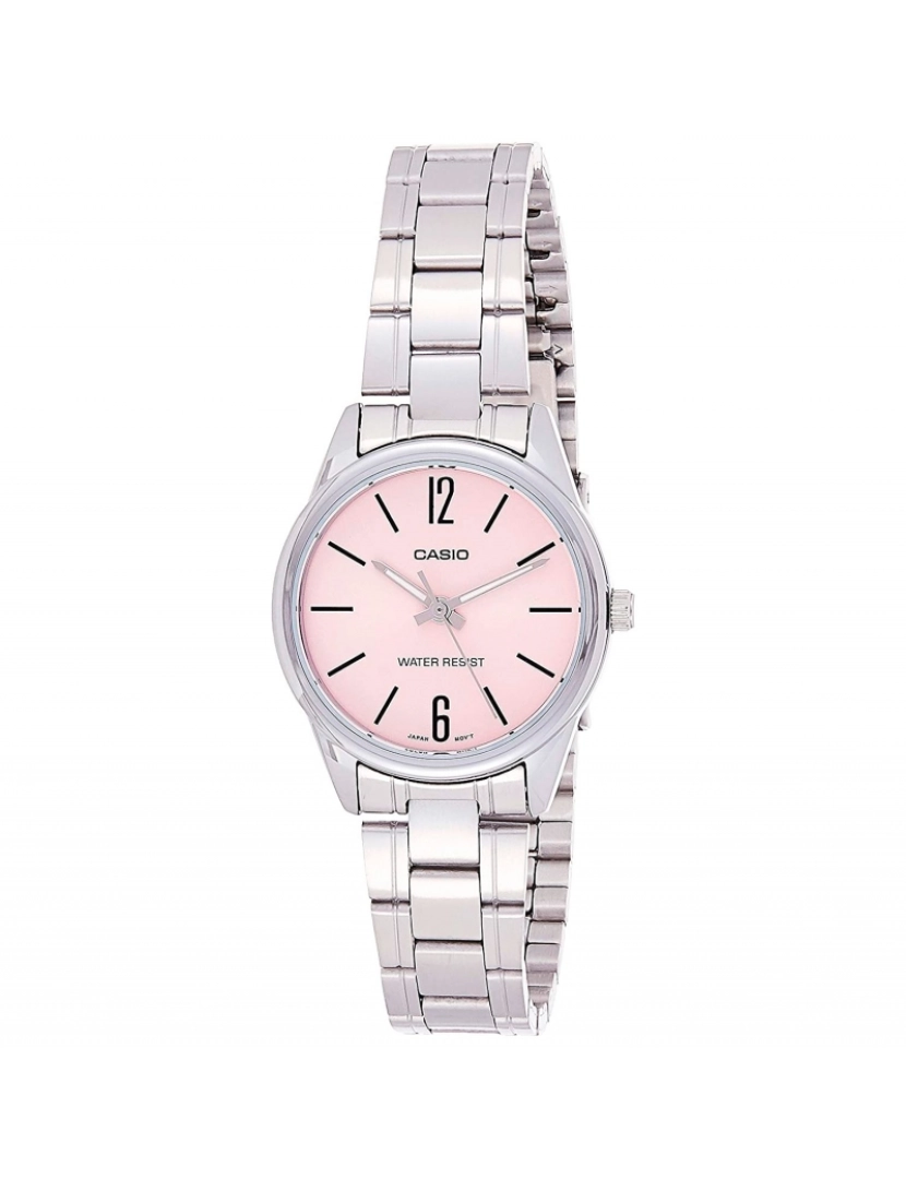 Casio - Casio Ltp-v005d-4budf Reloj Analógico Para Mujer Caja De Laton Esfera Color Rosa