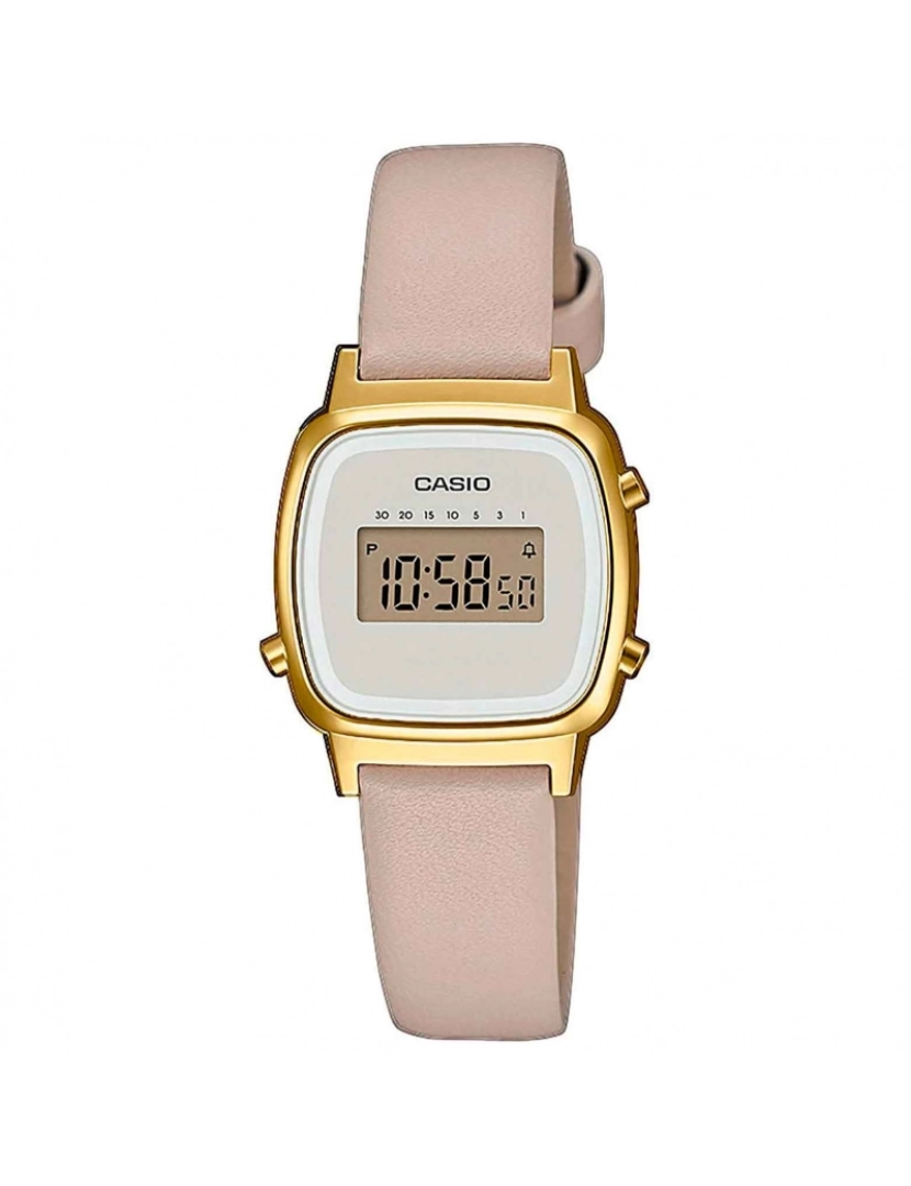 Casio - Casio La670wefl-9ef Reloj Digital Para Mujer Colección Vintage Caja De Dorado Esfera Color Blanco