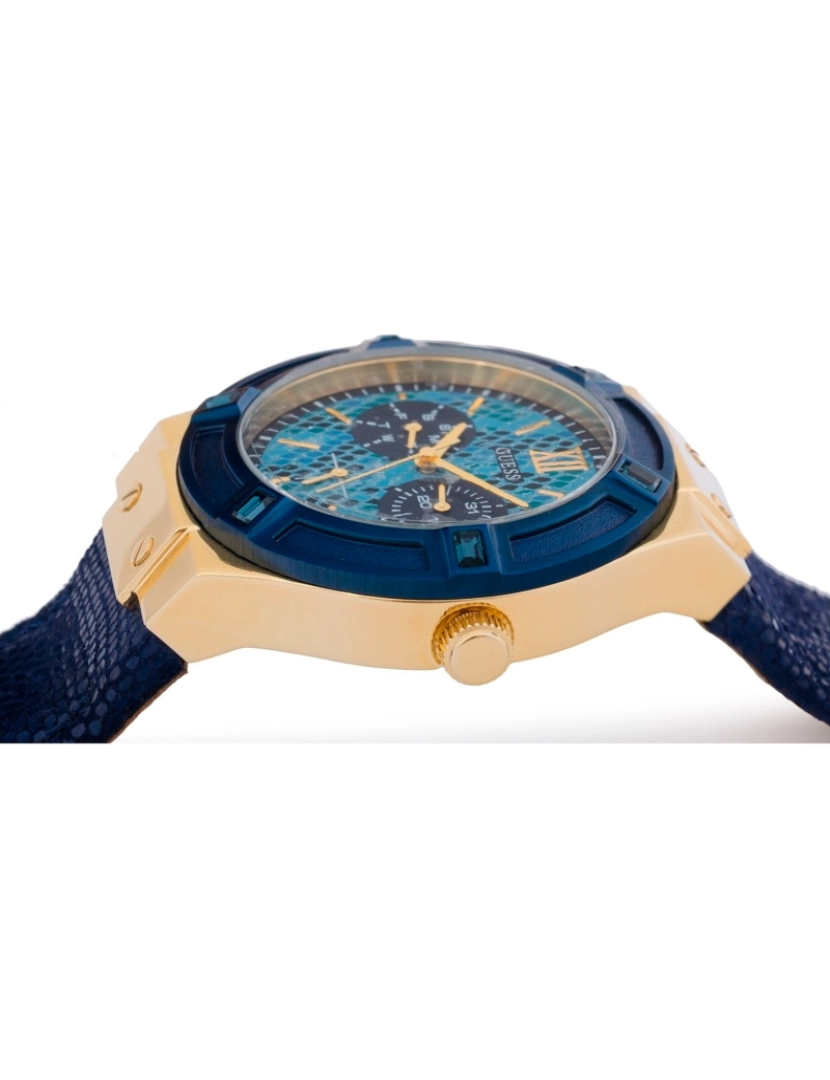 imagem de Guess W0289l3 Reloj Analógico Para Mujer Colección Guess Watches Caja De Dorado Esfera Color Azul2