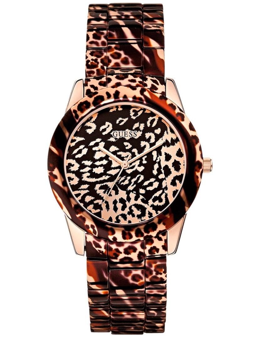 Guess W0425l3 Reloj Analógico Para Mujer Colección Guess Watches Caja De  Oro Rosa Esfera Color Multicolor - Guess