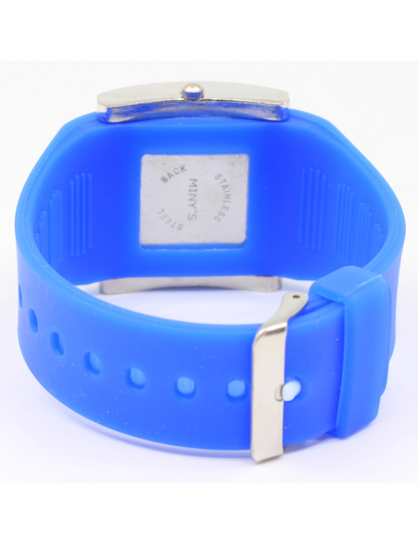 imagem de Minys 181 Reloj Analógico Para Mujer Caja De Acero Inoxidable Esfera Color Azul2