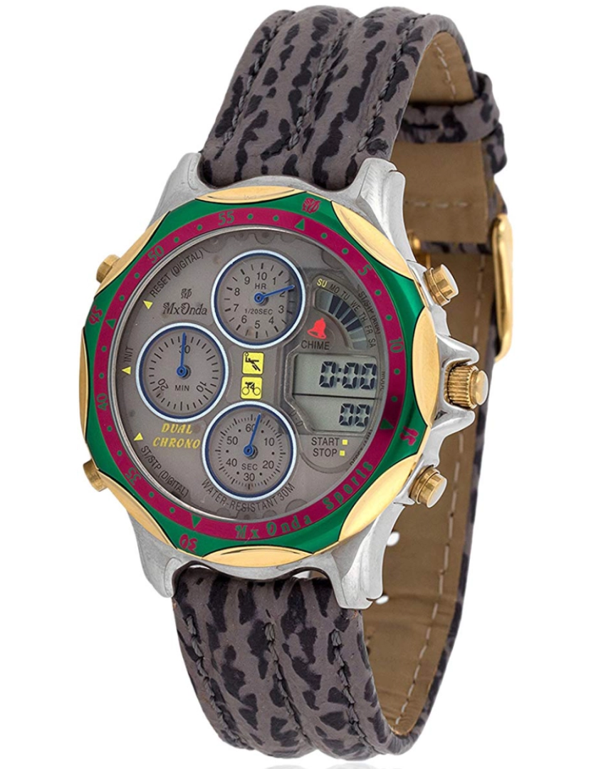 Mx onda Mx 16008 Reloj Digital Para Hombre Caja De Metal Esfera