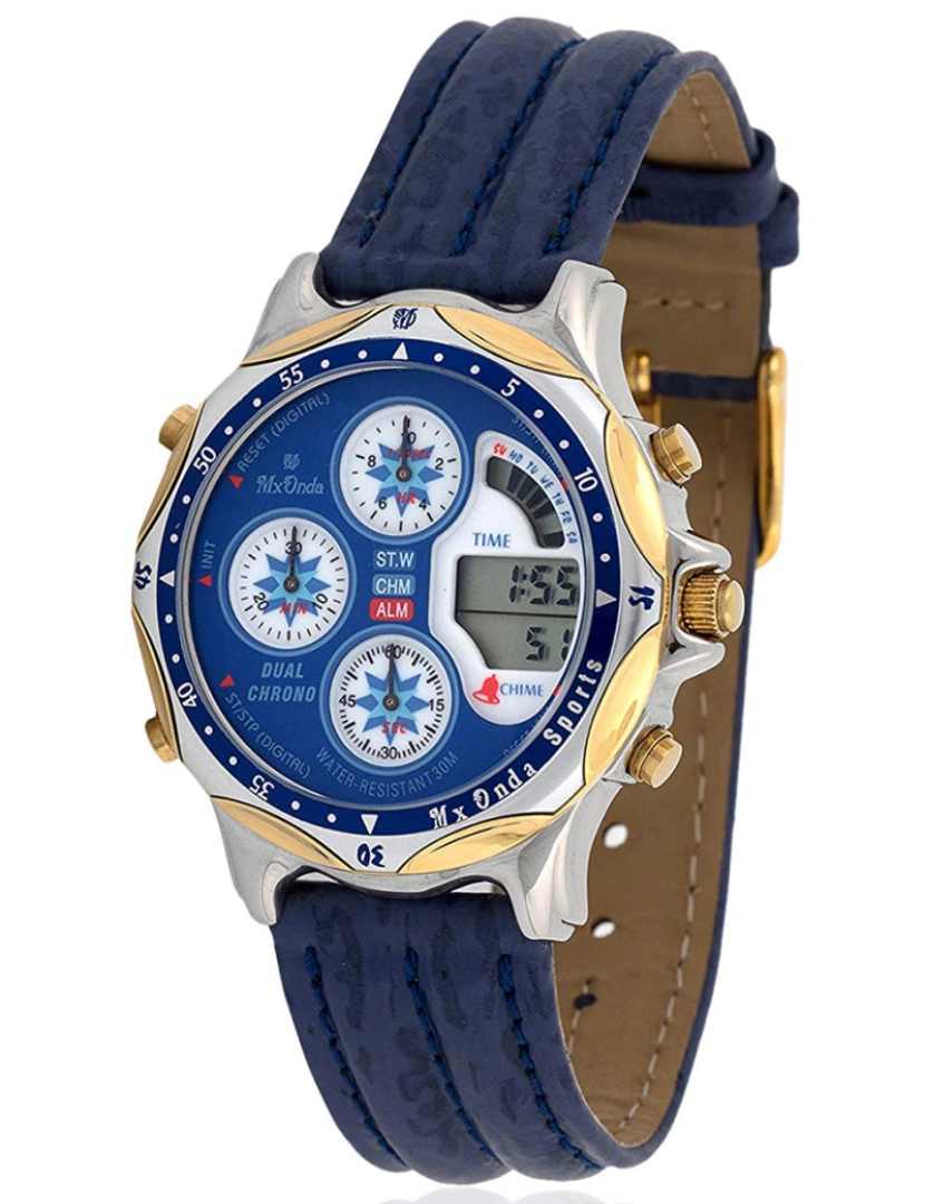 Mx onda Mx 16011 Reloj Digital Para Hombre Caja De Metal Esfera