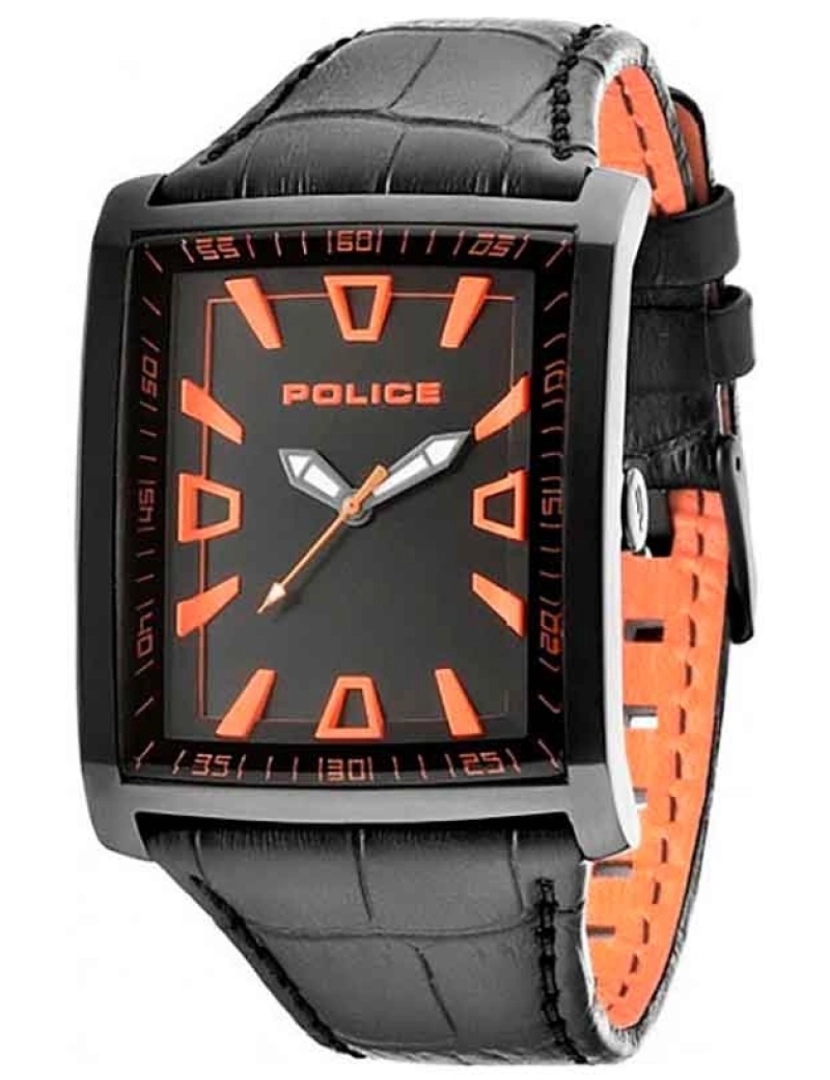 Police Reloj analógico de cuarzo para hombre con correa de acero inoxidable  1, Negro -, Reloj de cuarzo