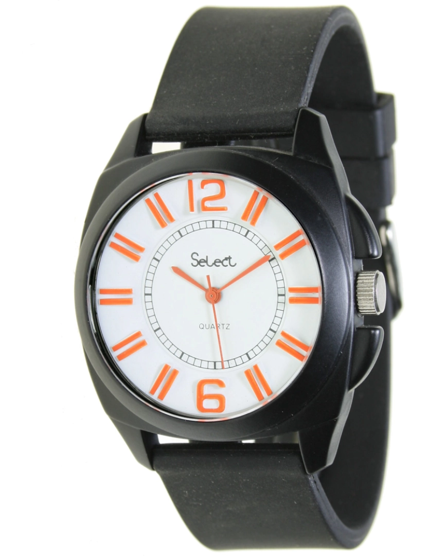 Select - Select Rt-10-3 Reloj Analógico Para Hombre Caja De Metal Esfera Color Blanco