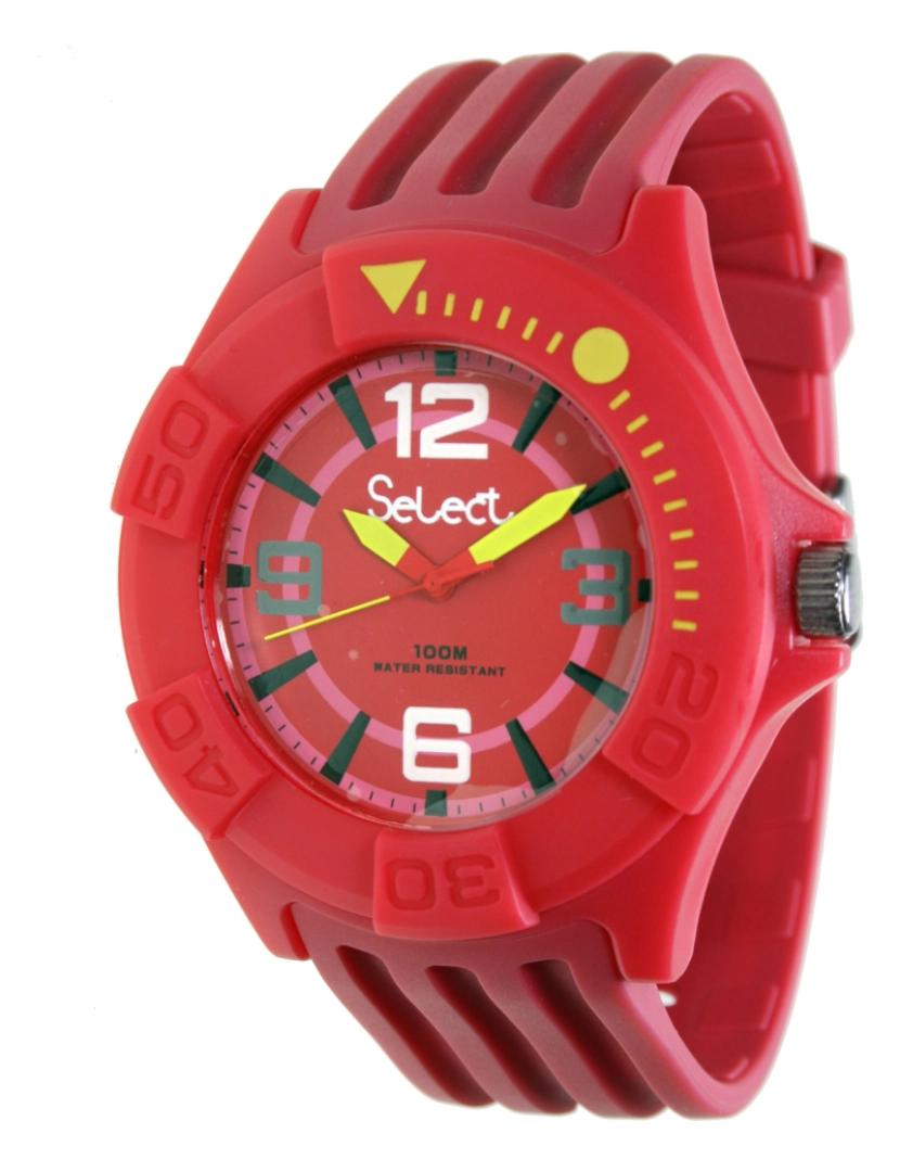 Select - Select Tc-30-09 Reloj Analógico Para Niño Caja De Resina Esfera Color Rojo