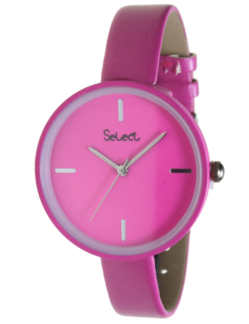Select - Select Tt-41-85 Reloj Analógico Para Mujer Caja De Resina Esfera Color Rosa