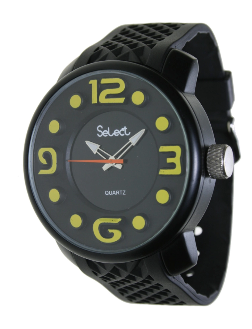 Select - Select Fr-30-6 Reloj Analógico Para Hombre Caja De Metal Esfera Color Negro
