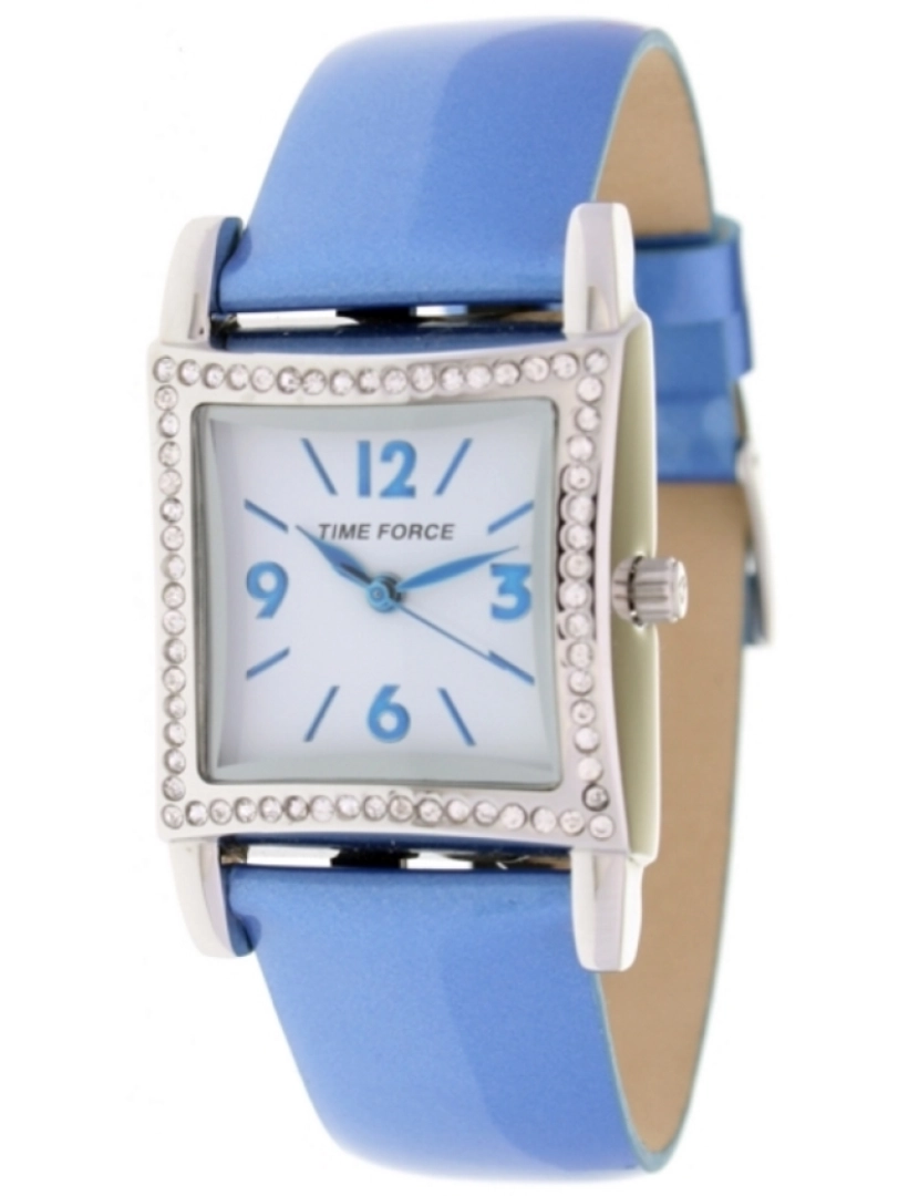 Time Force - Time Force Tf4002l03 Reloj Analógico Para Mujer Caja De Acero Inoxidable Esfera Color Azul