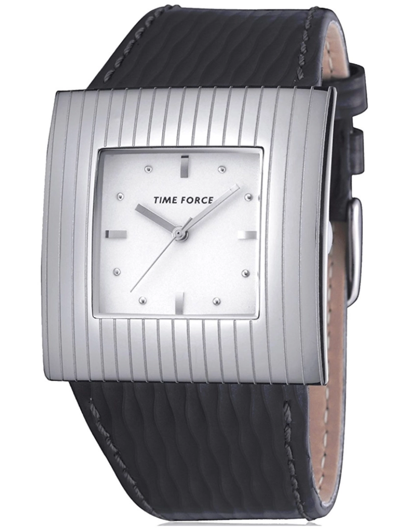 Time Force - Time Force Tf40236l01 Reloj Analógico Para Mujer Caja De Acero Inoxidable Esfera Color Blanco