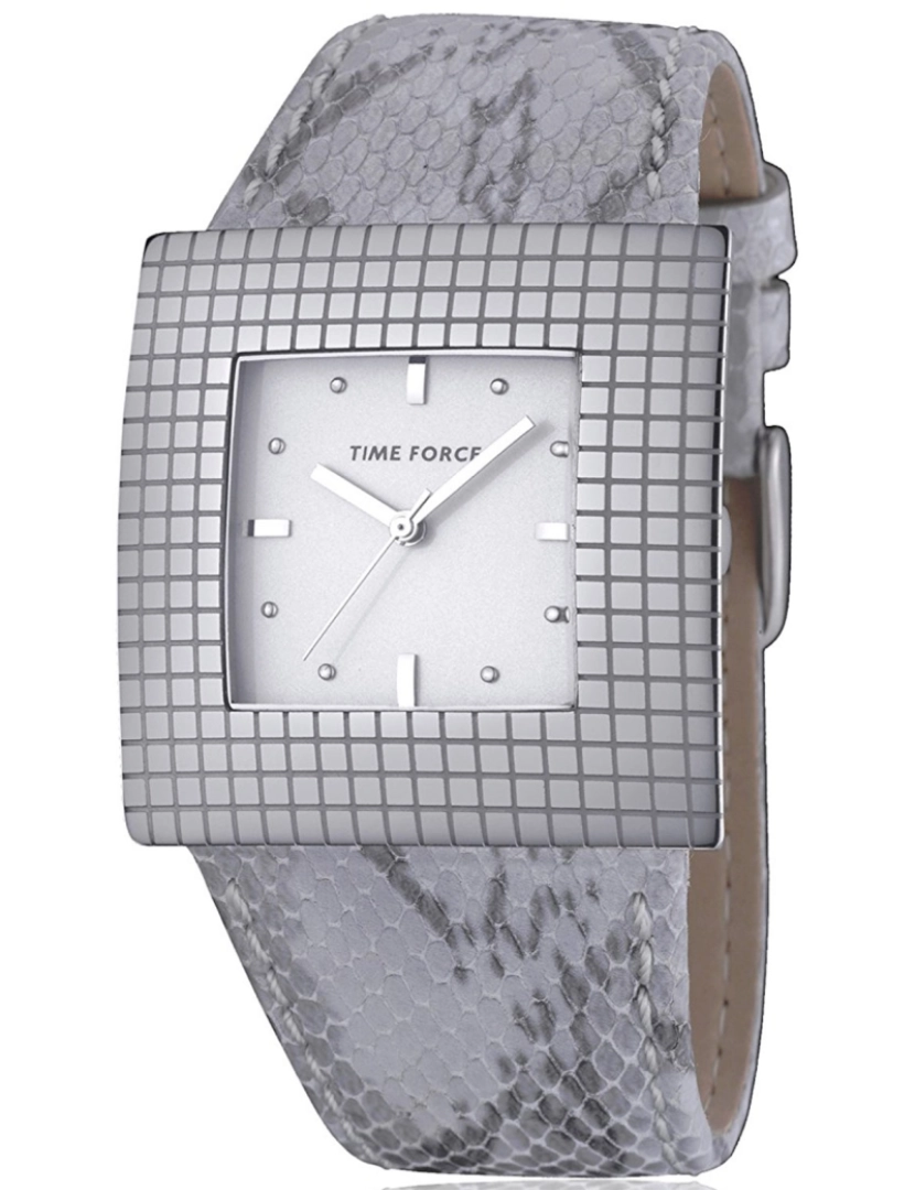 Time Force - Time Force Tf4023l07 Reloj Analógico Para Mujer Caja De Acero Inoxidable Esfera Color Blanco