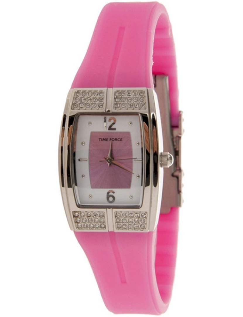 Time Force - Time Force Tf3174l06 Reloj Analógico Para Mujer Caja De Acero Inoxidable Esfera Color Rosa