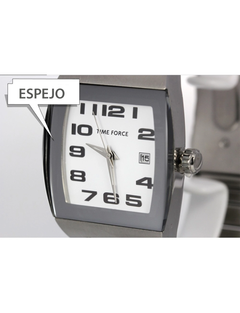 imagem de Time Force Tf4080m02m Reloj Analógico Para Hombre Caja De Acero Inoxidable Esfera Color Blanco2