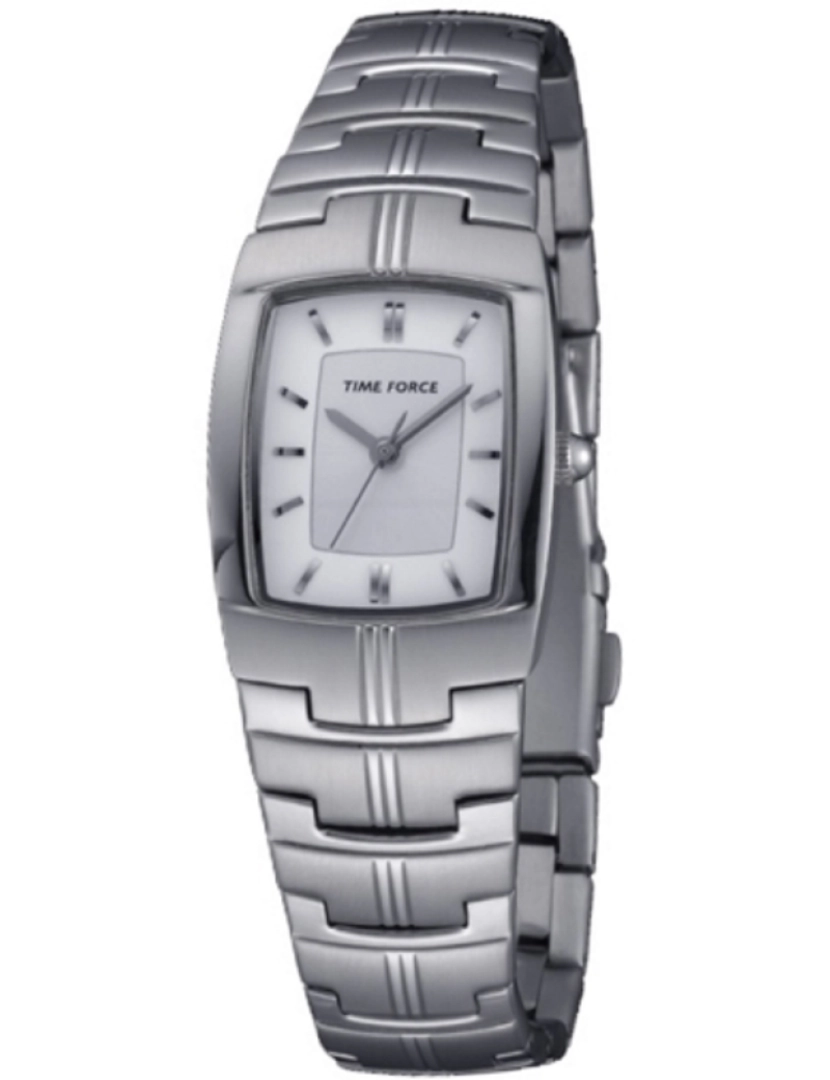 Time Force - Time Force Tf4058l02m Reloj Analógico Para Mujer Caja De Acero Inoxidable Esfera Color Blanco