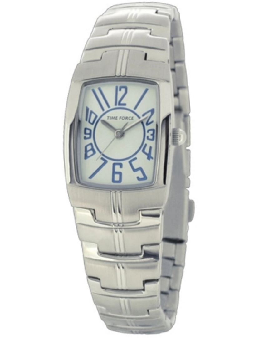 imagem de Time Force Tf4058l12m Reloj Analógico Para Mujer Caja De Acero Inoxidable Esfera Color Blanco1
