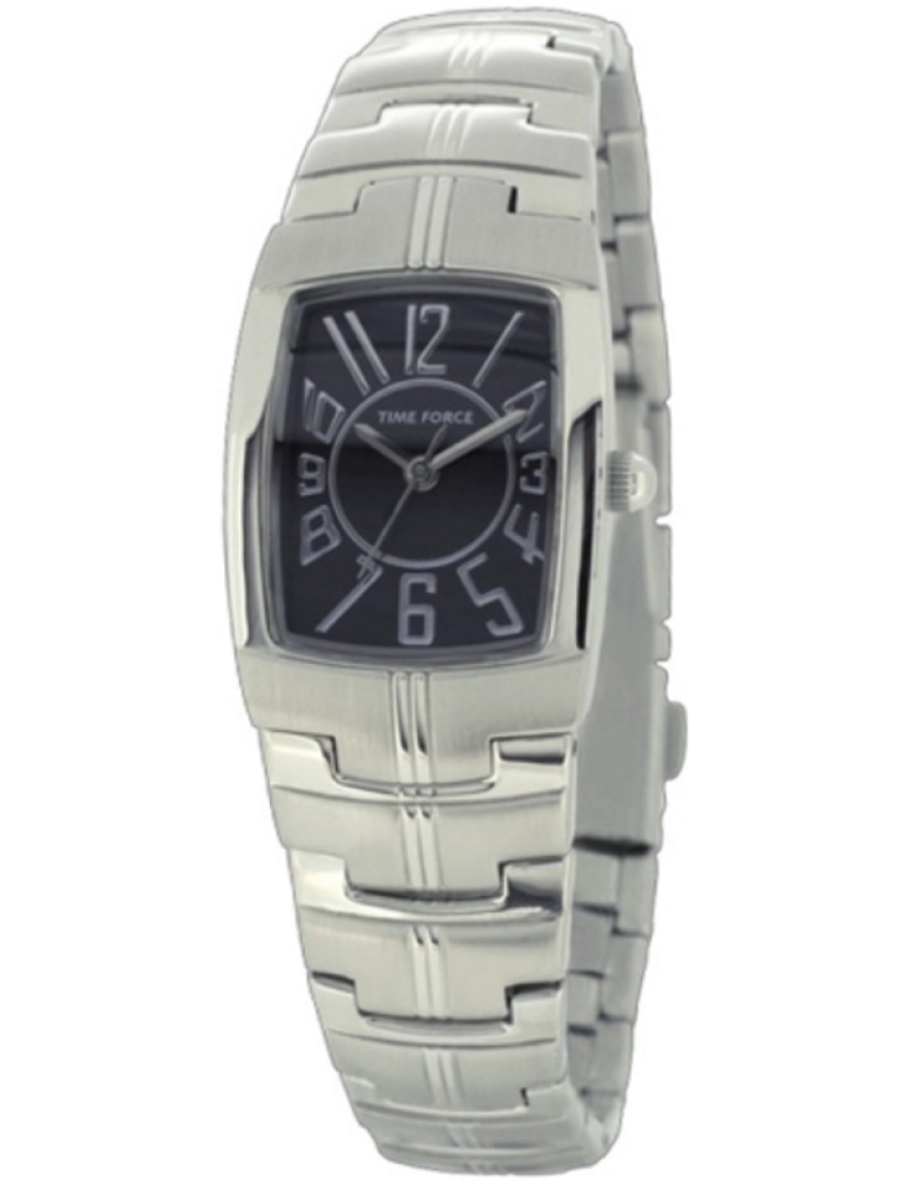 Time Force - Time Force Tf4058l11m Reloj Analógico Para Mujer Caja De Acero Inoxidable Esfera Color Negro
