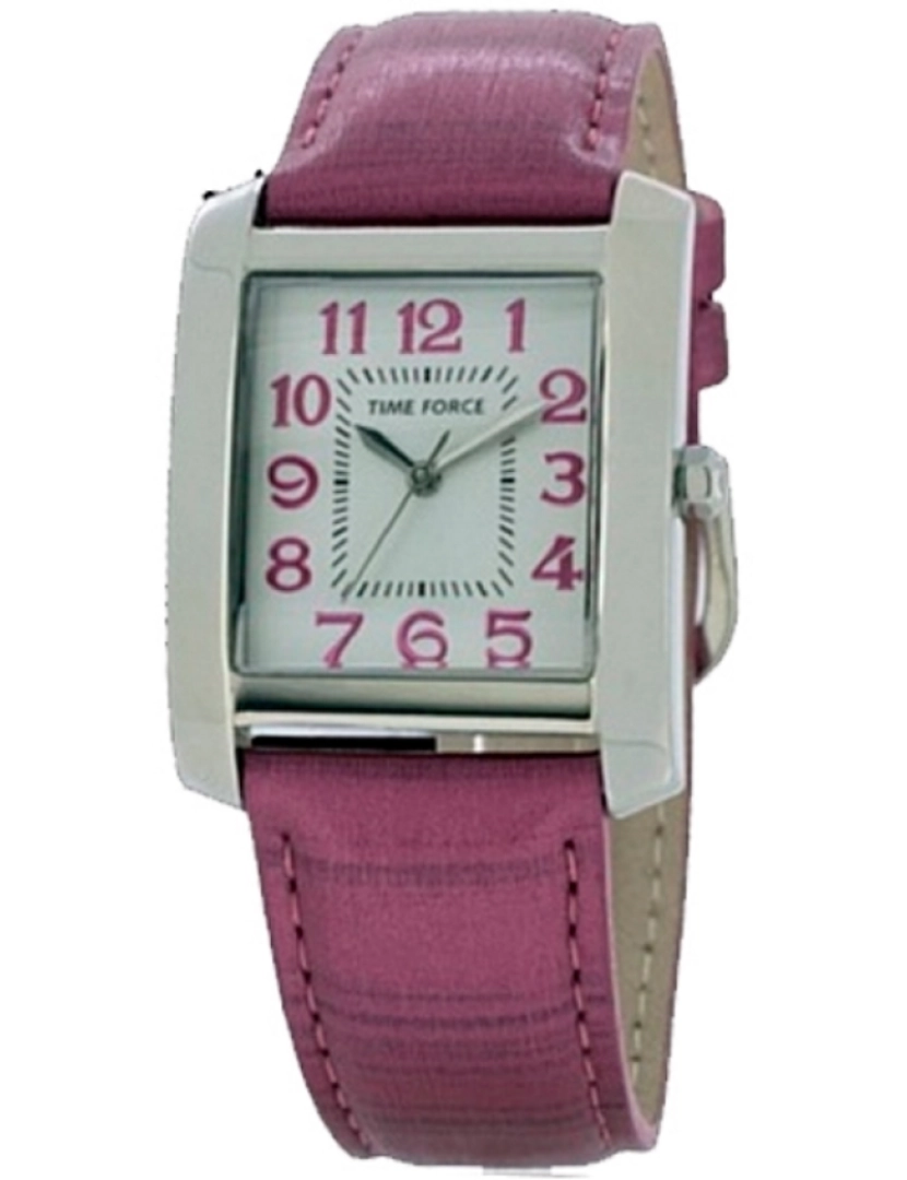 Time Force - Time Force Tf4059l15 Reloj Analógico Para Mujer Caja De Acero Inoxidable Esfera Color Blanco