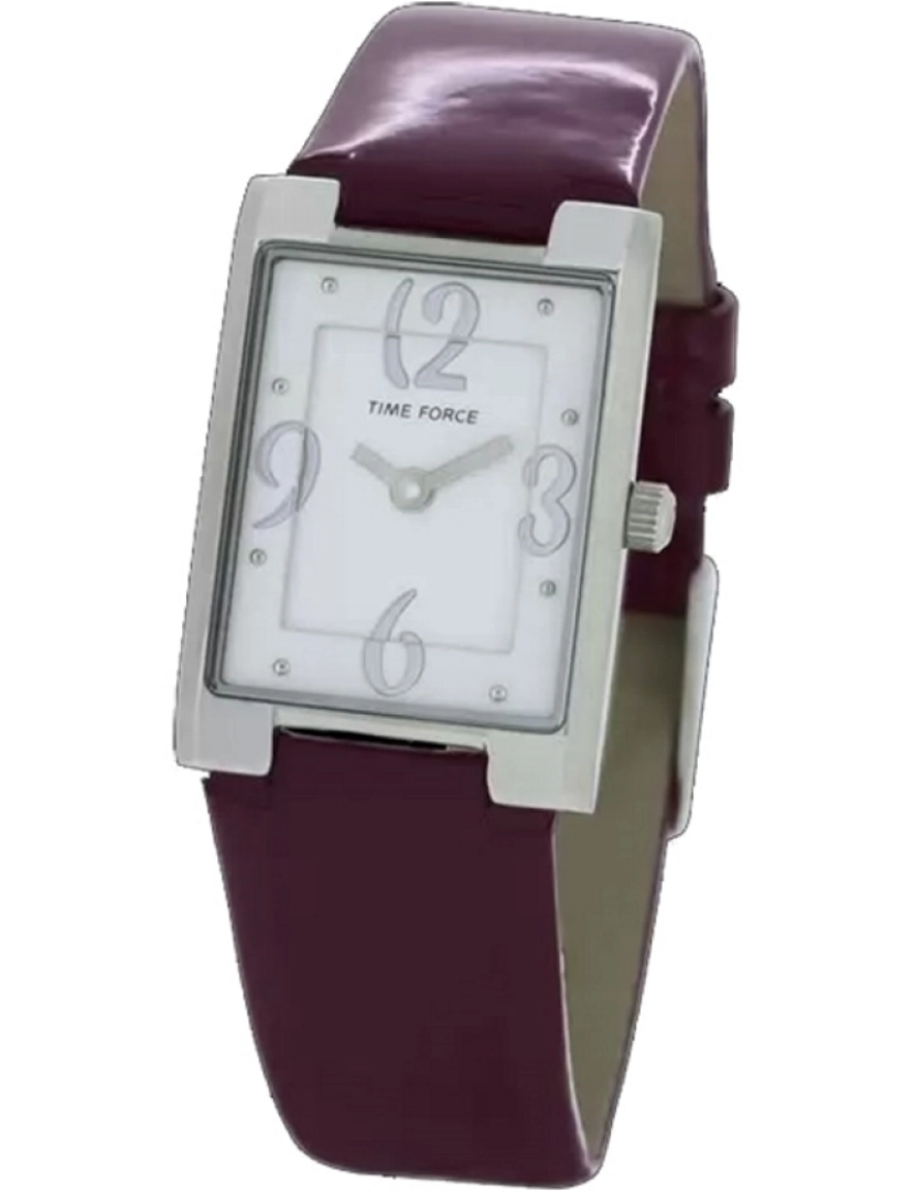 Time Force - Time Force Tf4066l05 Reloj Analógico Para Mujer Caja De Acero Inoxidable Esfera Color Blanco