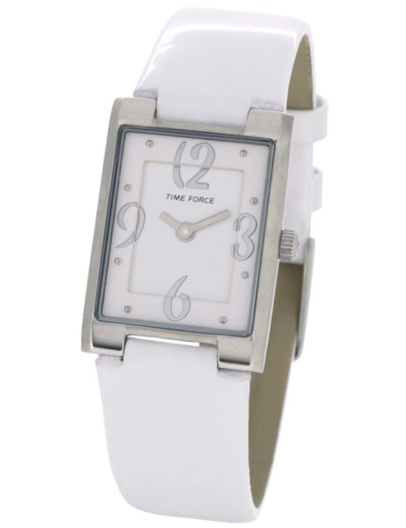 Time Force - Time Force Tf4066l11 Reloj Analógico Para Mujer Caja De Acero Inoxidable Esfera Color Blanco