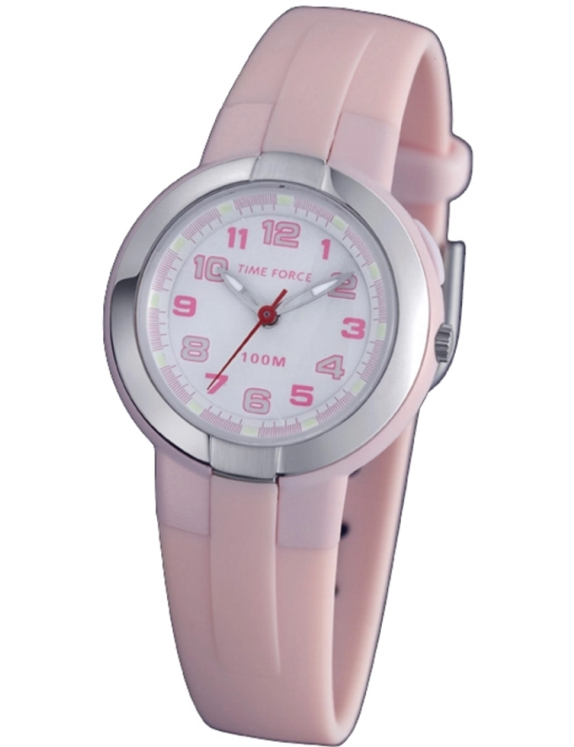 Time Force - Time Force Tf3387b11 Reloj Analógico Para Chica Caja De Resina Esfera Color Blanco