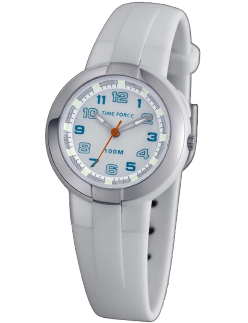 Time Force - Time Force Tf3387b02 Reloj Analógico Para Mujer Caja De Resina Esfera Color Blanco