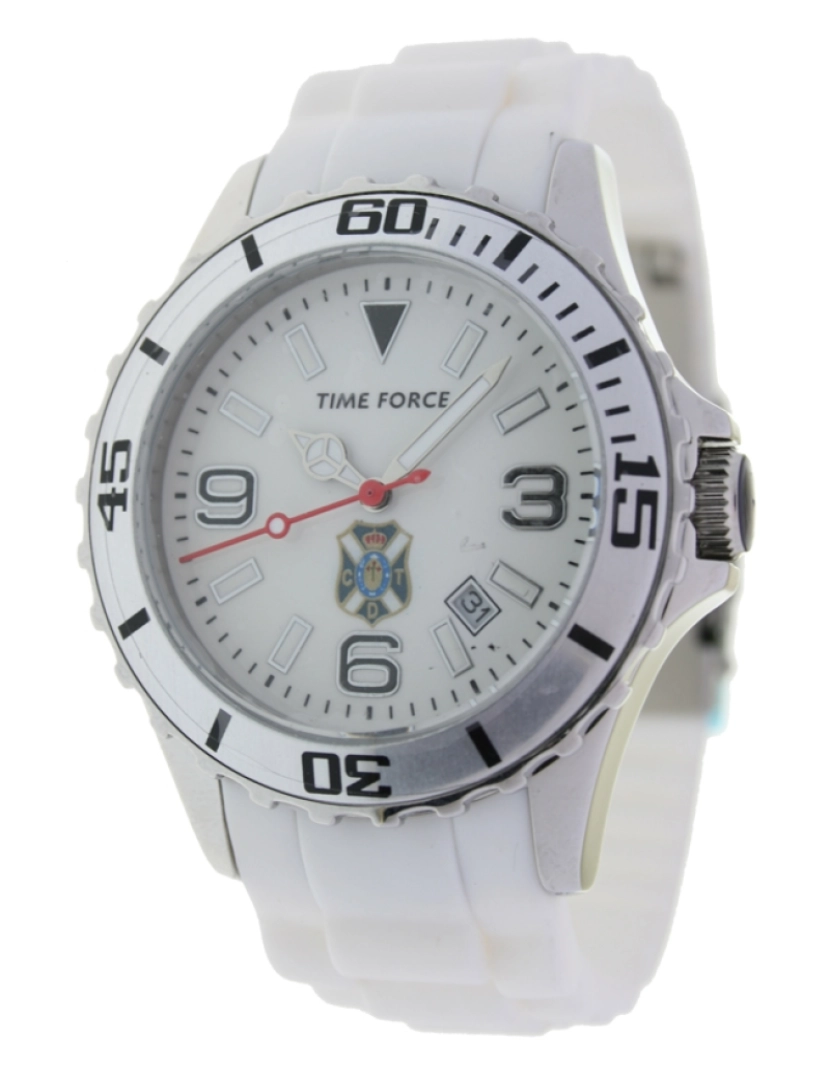 Time Force - Time Force Tf3237l02 Reloj Analógico Para Mujer Caja De Acero Inoxidable Esfera Color Blanco