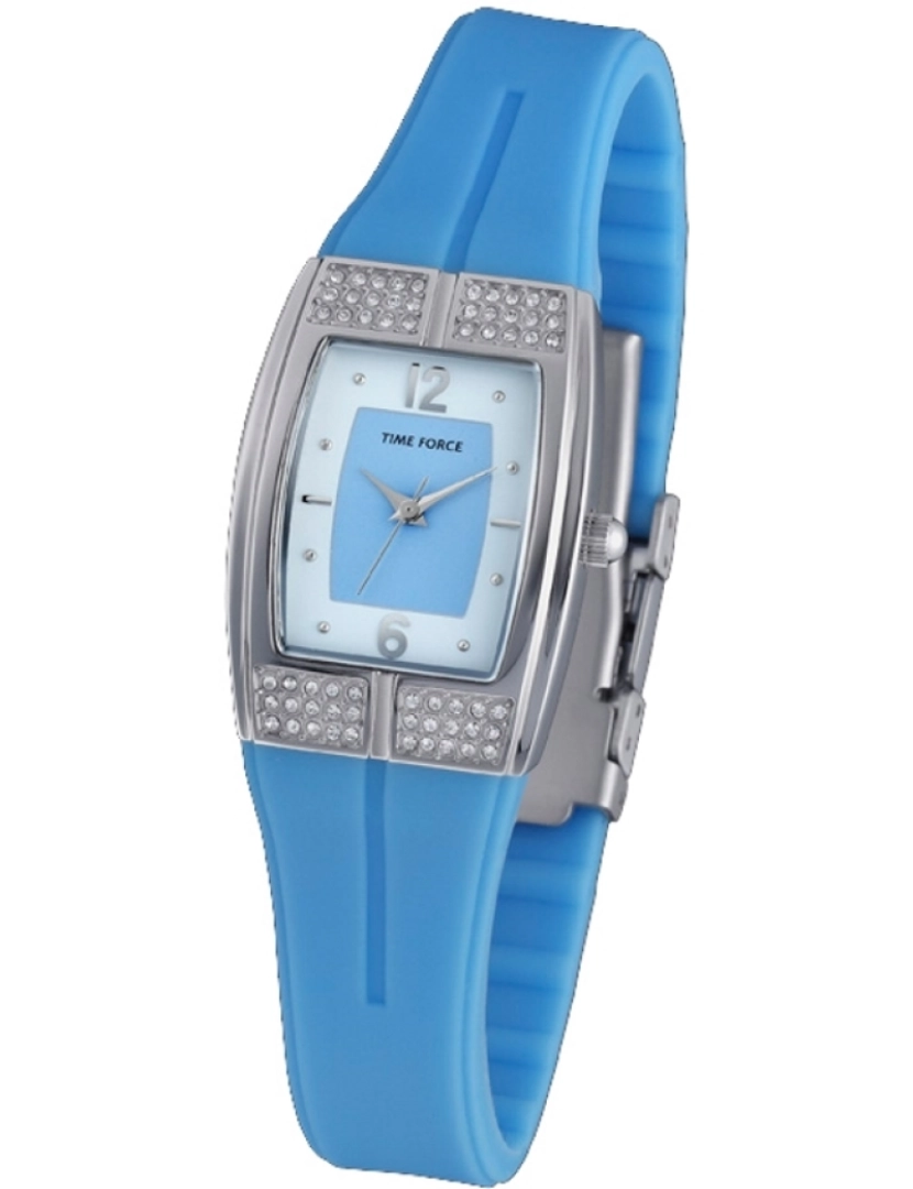 Time Force - Time Force Tf3333m02 Reloj Analógico Para Mujer Caja De Acero Inoxidable Esfera Color Blanco