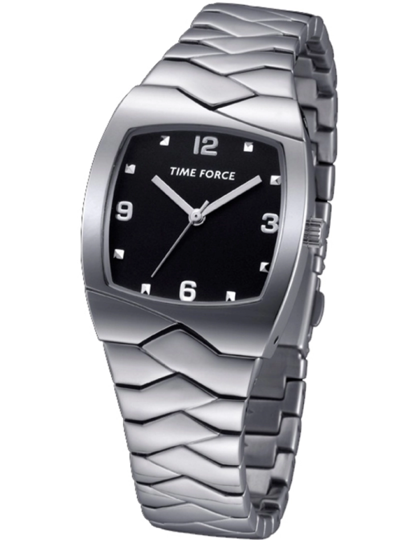 Time Force - Time Force Tf4084l01m Reloj Analógico Para Mujer Caja De Acero Inoxidable Esfera Color Negro