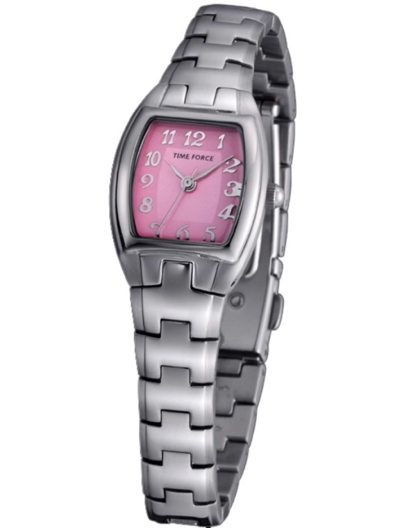 Time Force - Time Force Tf3189b11m Reloj Analógico Para Mujer Caja De Acero Inoxidable Esfera Color Rosa