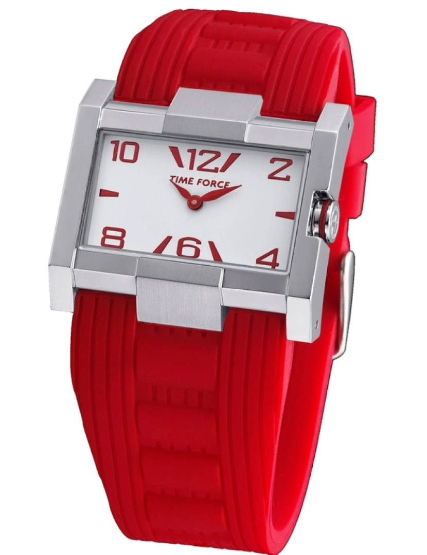 Time Force - Time Force Tf4033l04 Reloj Analógico Para Mujer Caja De Acero Inoxidable Esfera Color Blanco