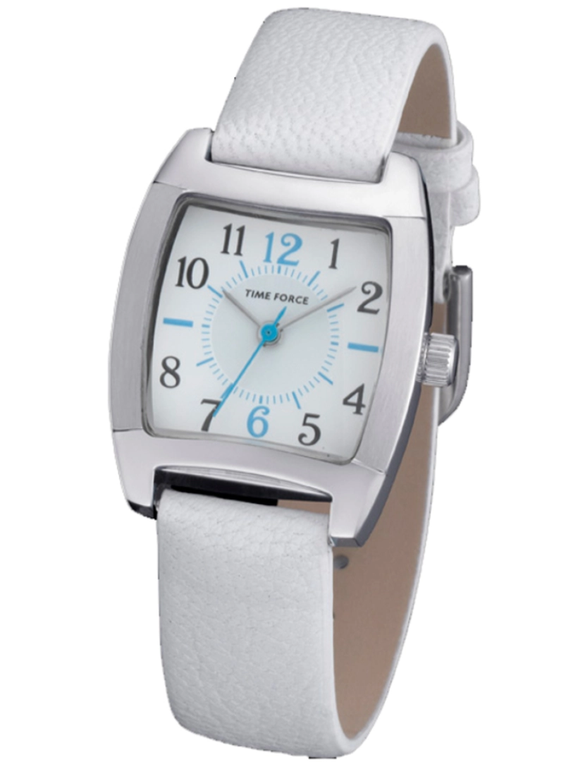 Time Force - Time Force Tf3377b02 Reloj Analógico Para Chica Caja De Acero Inoxidable Esfera Color Blanco