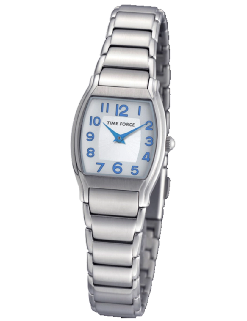 Time Force - Time Force Tf3360b02m Reloj Analógico Para Mujer Caja De Acero Inoxidable Esfera Color Blanco