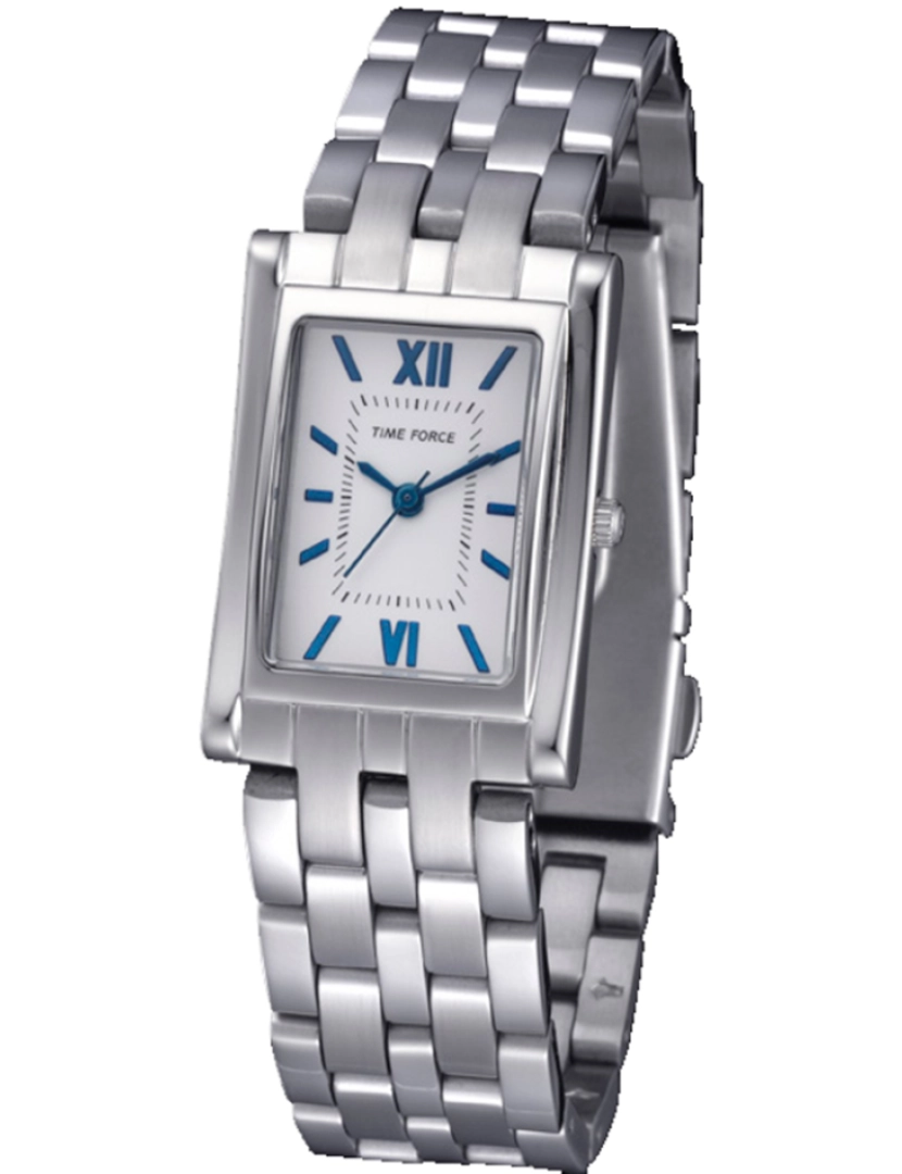Time Force - Time Force Tf4044l03m Reloj Analógico Para Mujer Caja De Acero Inoxidable Esfera Color Blanco