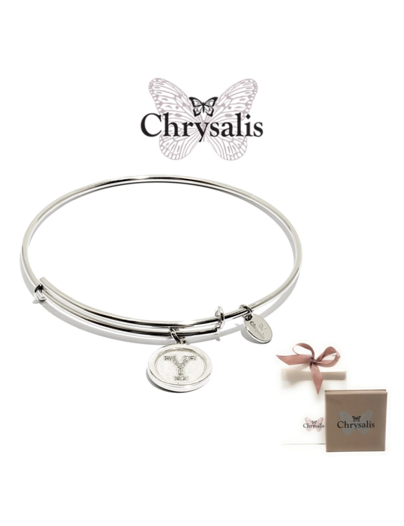 Chrysalis - Pulseira Chrysalis  Letter Y   Silver   Tamanho Adaptável   Com Caixa ou Saco Oferta