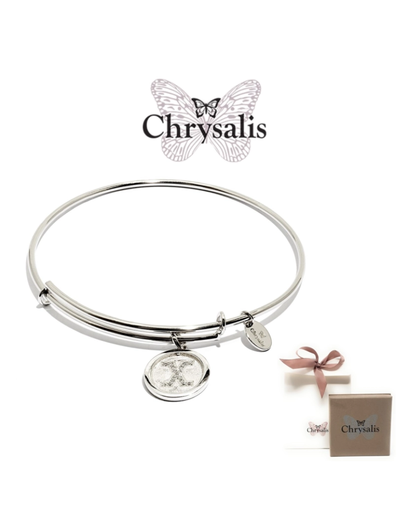 Chrysalis - Pulseira Chrysalis  Letter X   Silver   Tamanho Adaptável   Com Caixa ou Saco Oferta