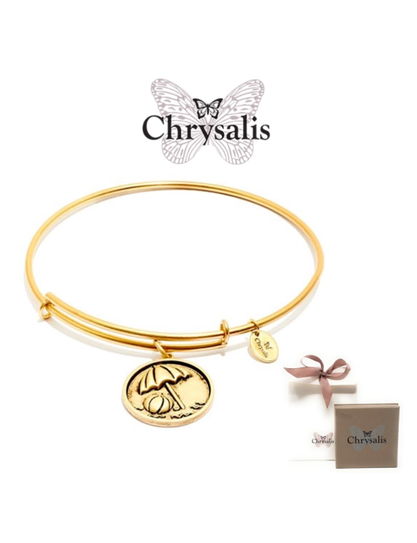 imagem de Pulseira Chrysalis  Beach Ball   Gold   Tamanho Adaptável   Com Caixa ou Saco Oferta1