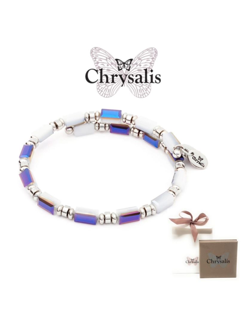 imagem de Pulseira Chrysalis  Gaia Water   Grey White   Tamanho Adaptável   Com Caixa ou Saco Oferta1