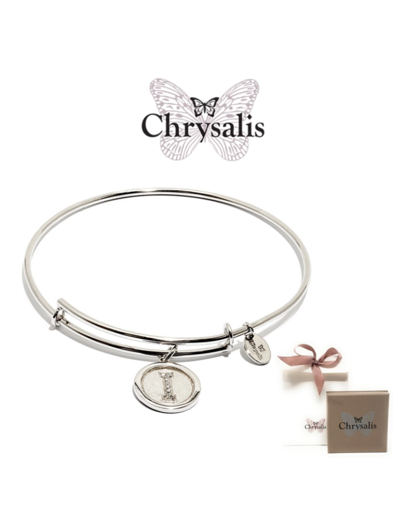 Chrysalis - Pulseira Chrysalis  Letter I   Silver   Tamanho Adaptável   Com Caixa ou Saco Oferta