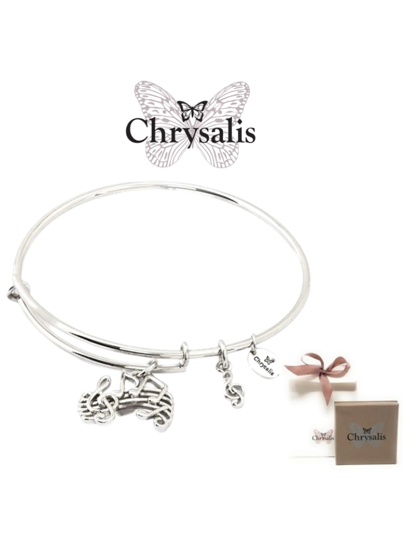 Chrysalis - Pulseira Chrysalis  Music - Prateado - Tamanho Adaptável - Com Caixa ou Saco Oferta