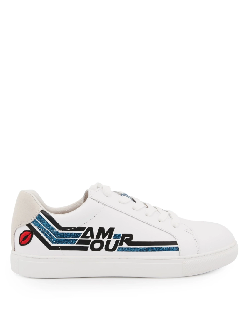 Bons Baisers - Simone Retro Amour-Branco/Azul