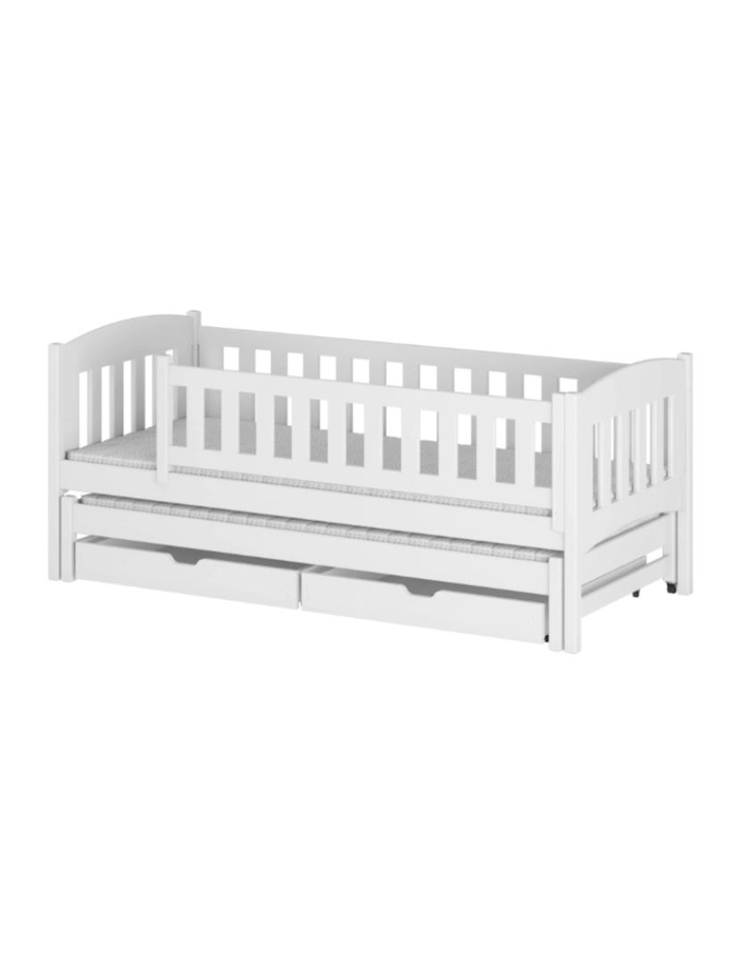 Furnlux - Cama infantil Amelka 80x180 Branco