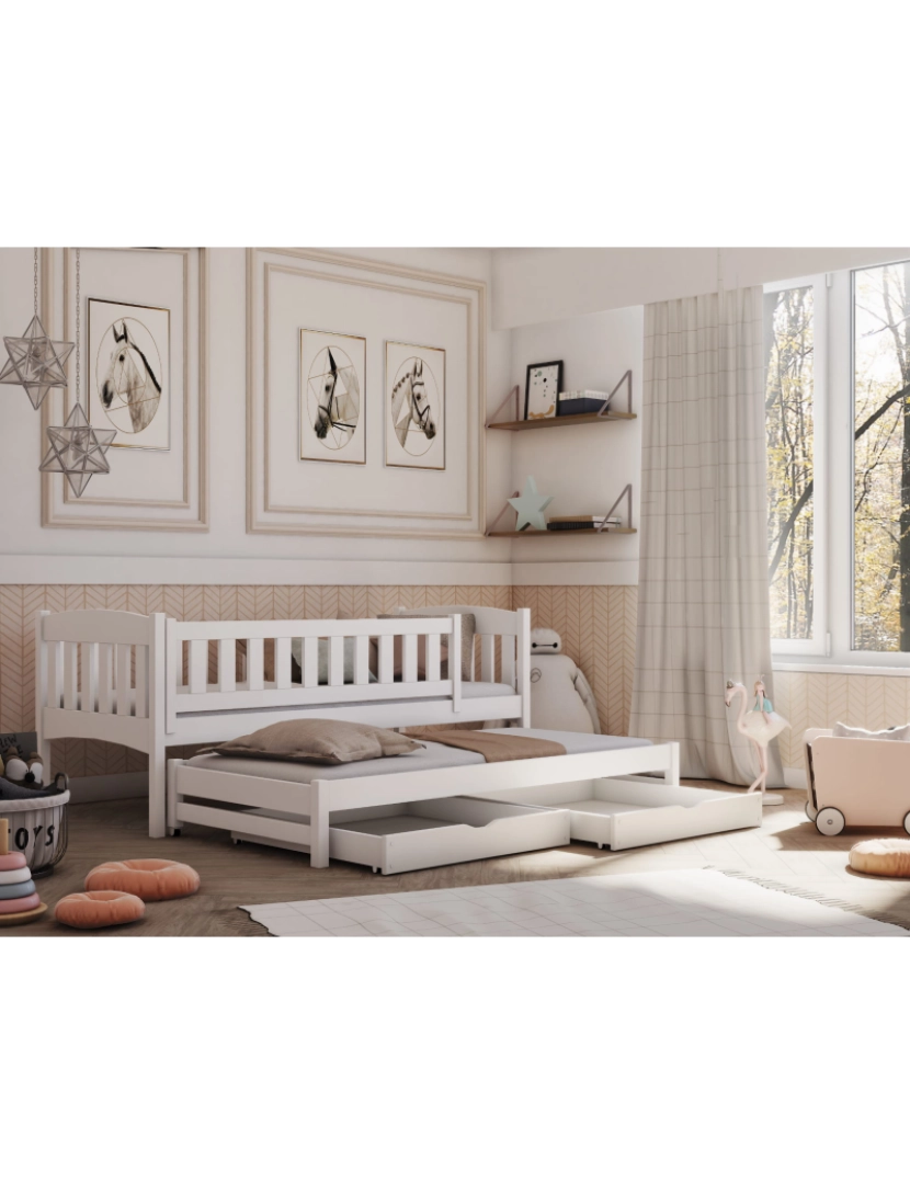 imagem de Cama infantil Amelka 80x180 Branco2