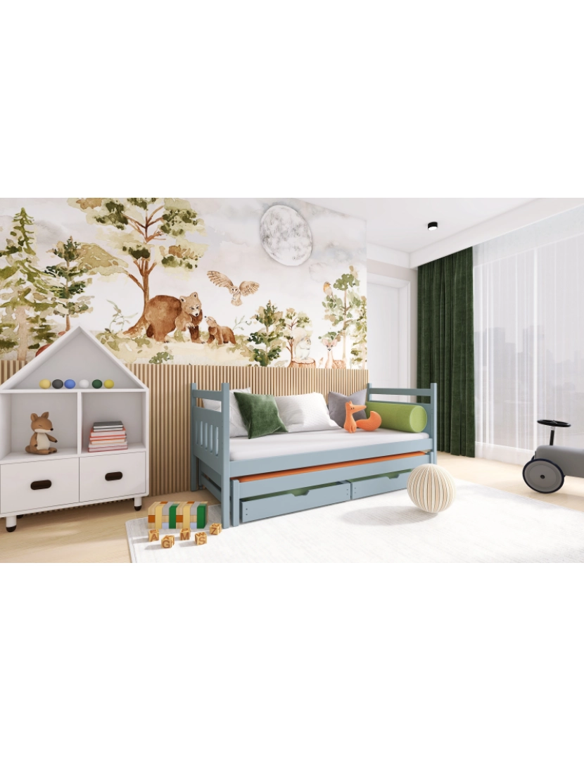 imagem de Cama infantil Daniel 80x160 Cinza2