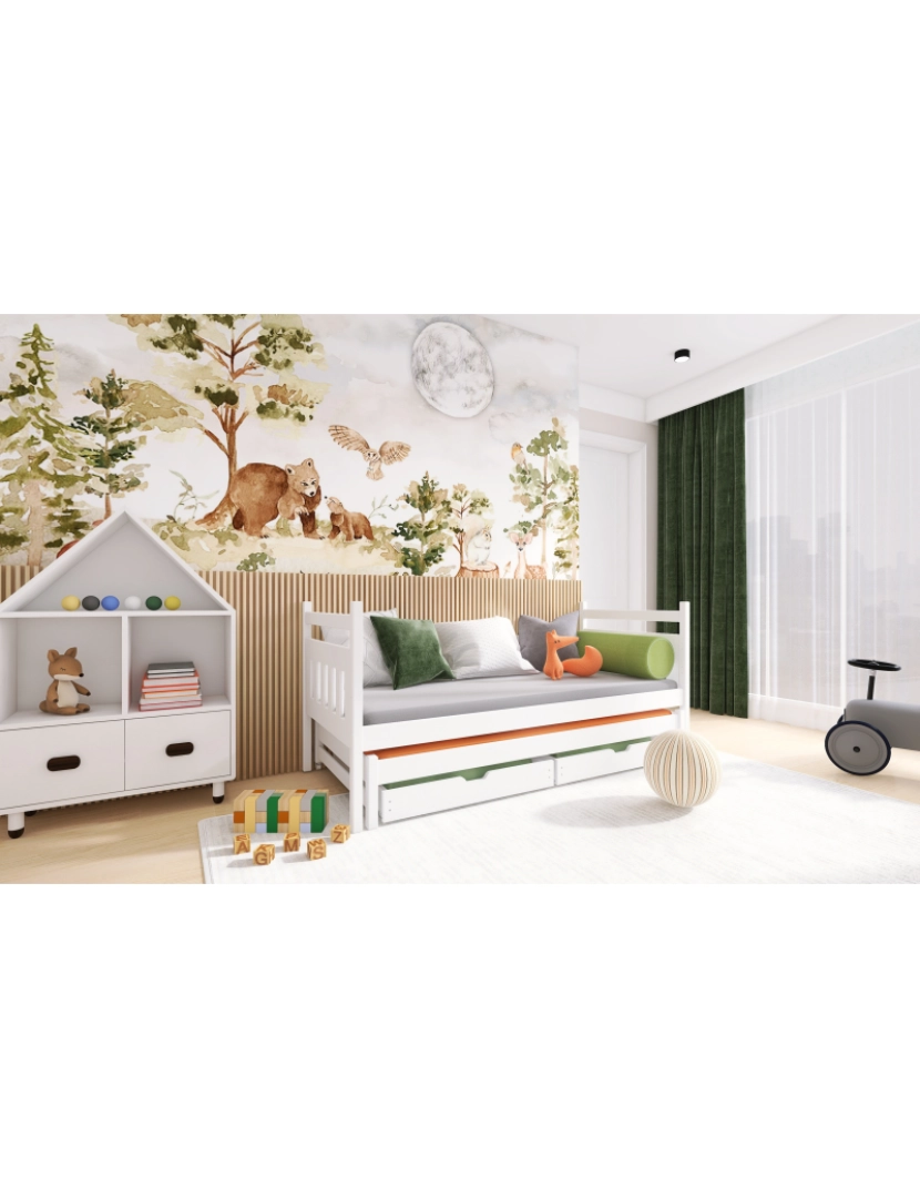 imagem de Cama infantil Daniel 80x160 Pinho2