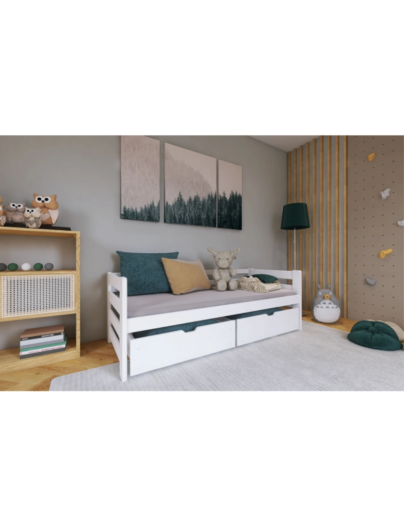 imagem de Cama infantil Ergo 80x160 Branco2