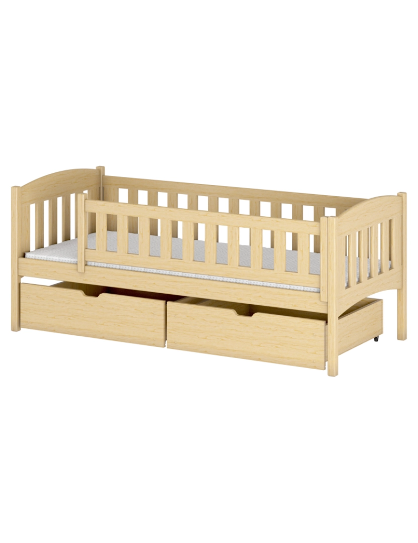 Furnlux - Cama infantil Gucio 80x160 Pinho