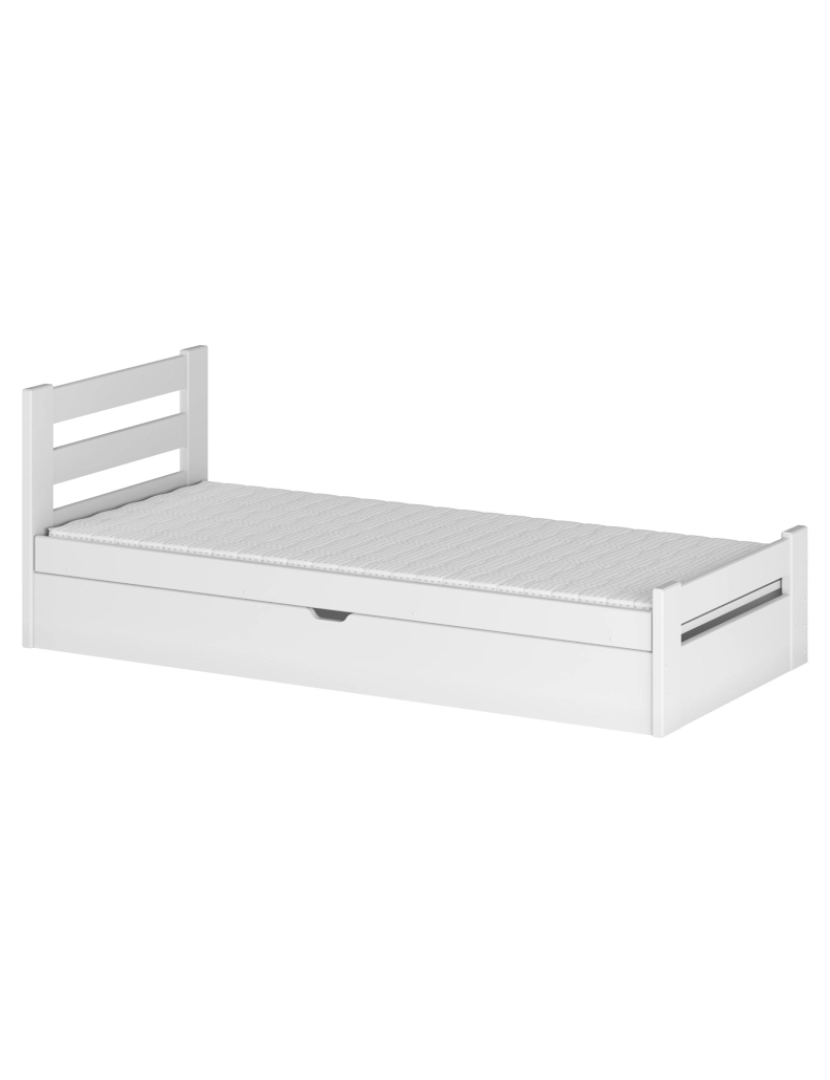 Furnlux - Cama infantil Nela 90x190 Branco